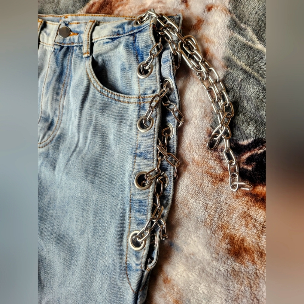 Fashion Nova Chained Jeans
